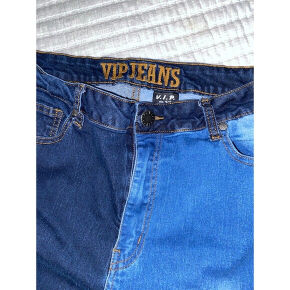 VIP Jeans 2 Tone Jeans Y2K Size 15 - Picture 2 of 8